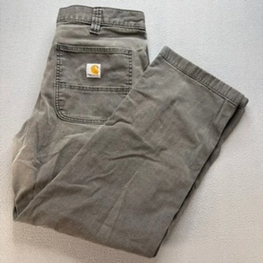 Carhartt Work Pant Mens 34x30 (FIT 34x27) Rugged Flex Relaxed Fit Canvas Utility